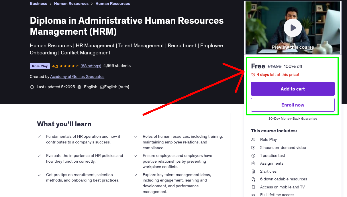 Diploma in Administrative Human Resources Management (HRM)
