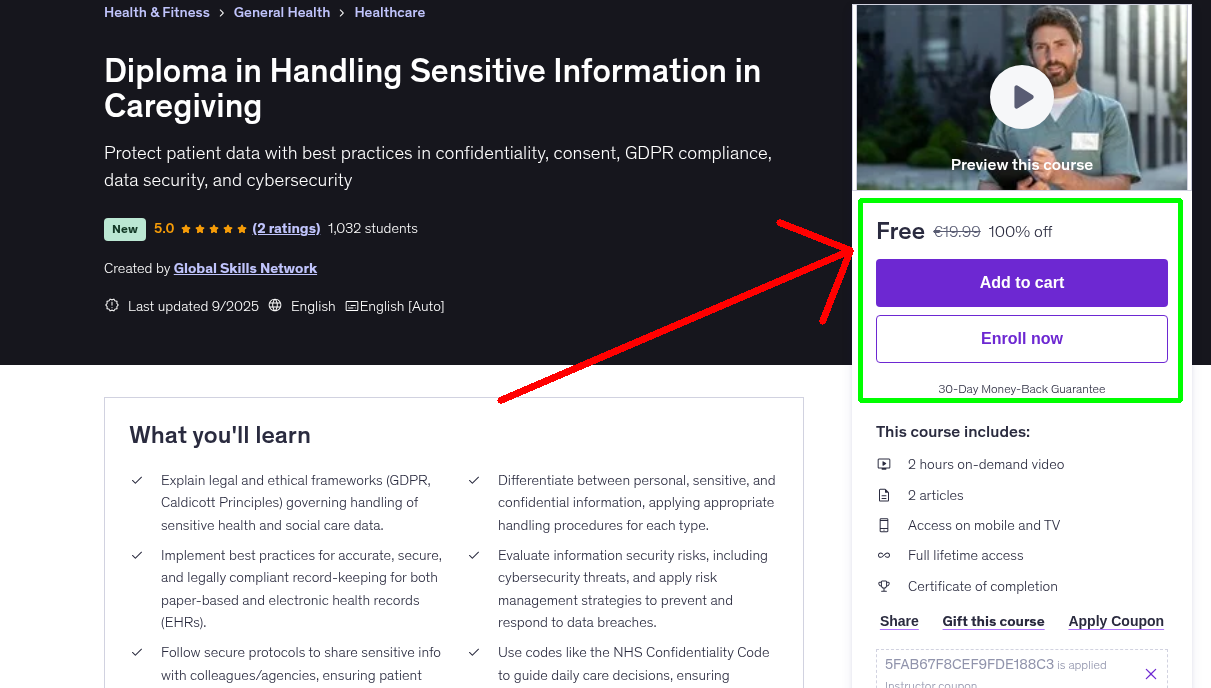 Diploma in Handling Sensitive Information in Caregiving