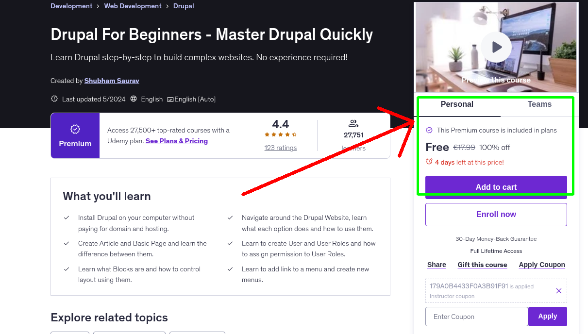 Drupal For Beginners - Master Drupal Quickly