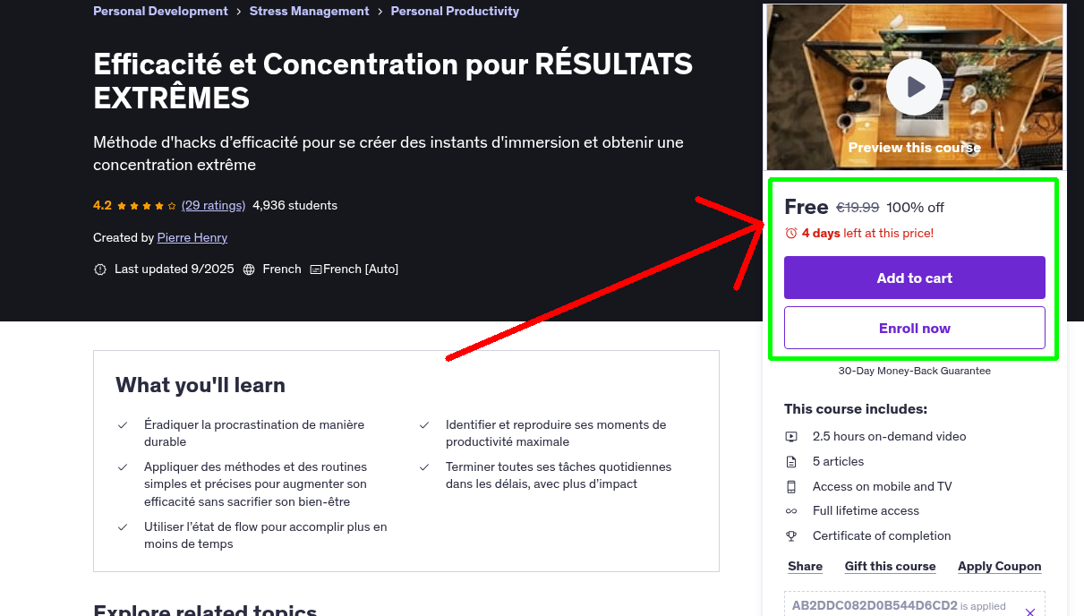Efficacité et Concentration pour RÉSULTATS EXTRÊMES