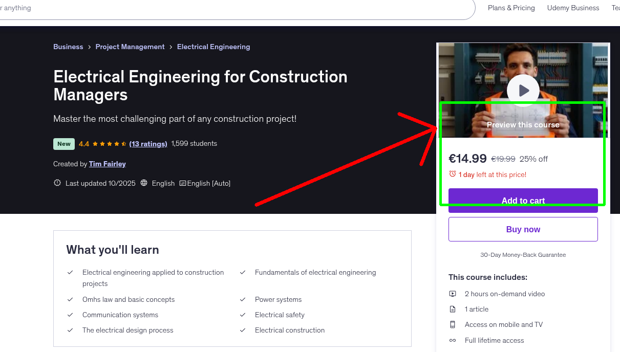 Electrical Engineering for Construction Managers