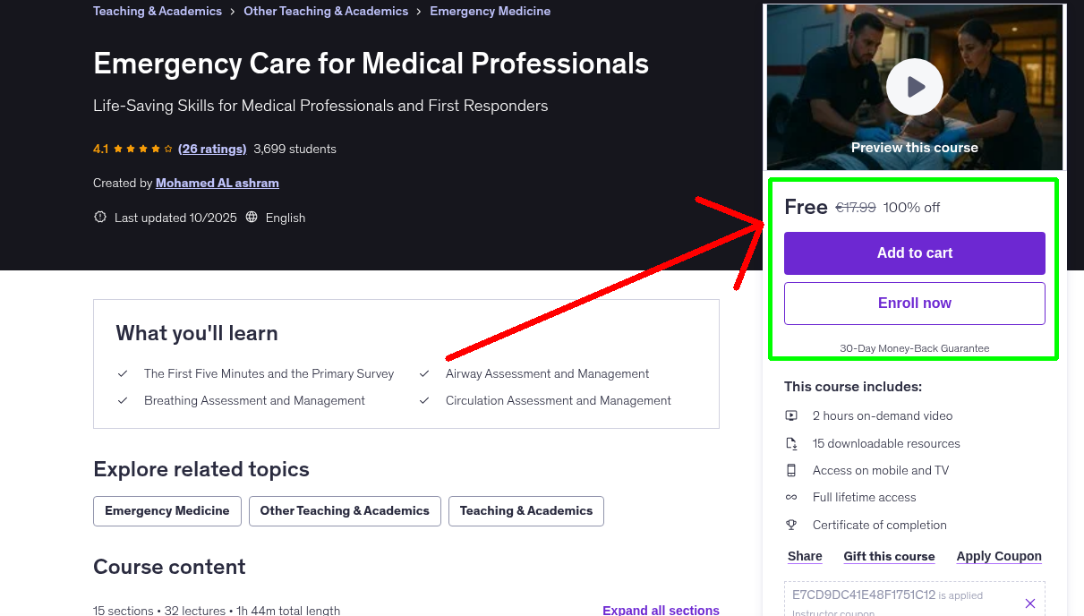 Emergency Care for Medical Professionals