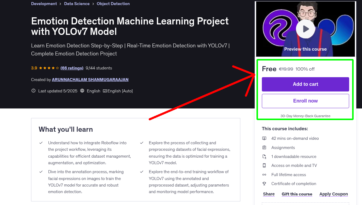 Emotion Detection Machine Learning Project with YOLOv7 Model