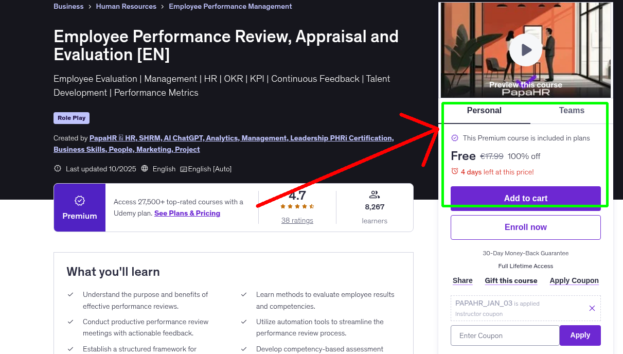 Employee Performance Review, Appraisal and Evaluation [EN]