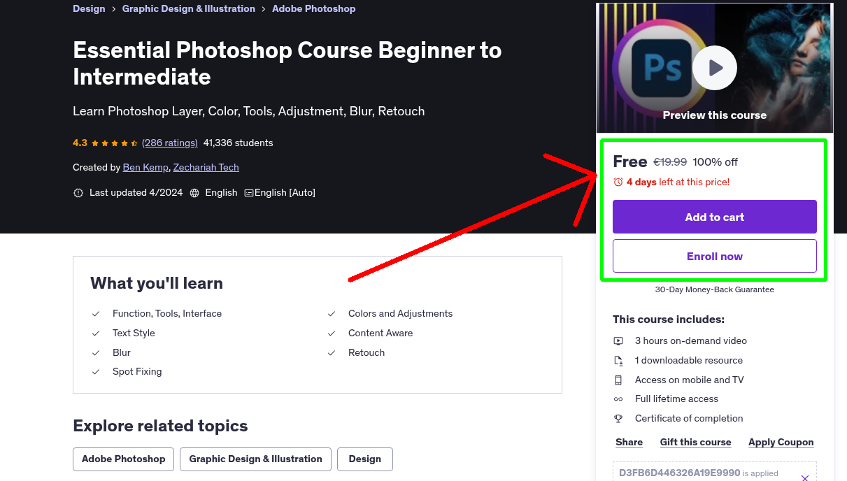 Essential Photoshop Course Beginner to Intermediate