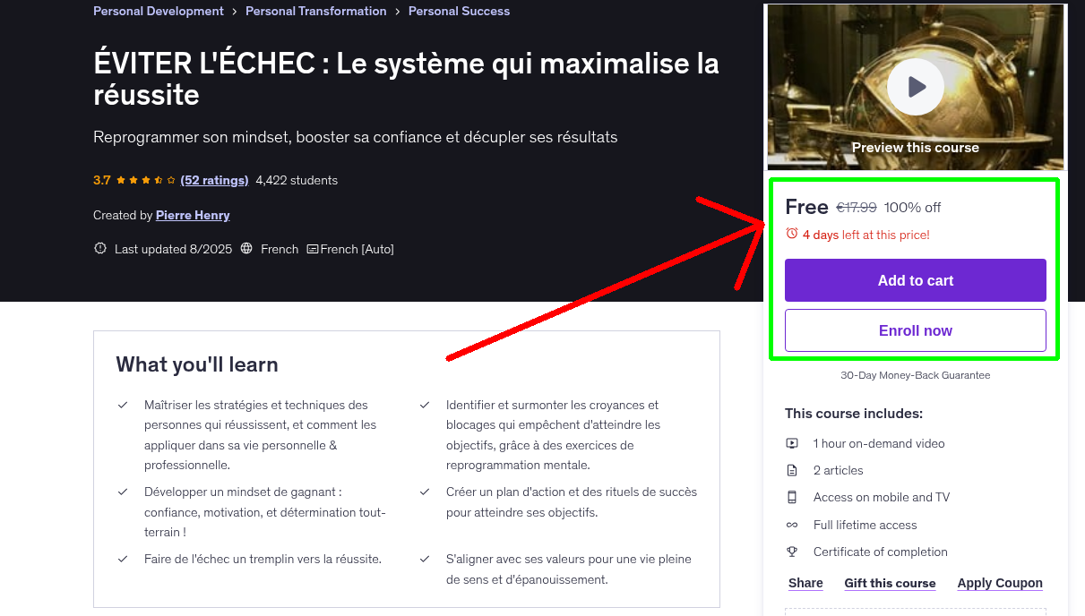 ÉVITER L'ÉCHEC : Le système qui maximalise la réussite