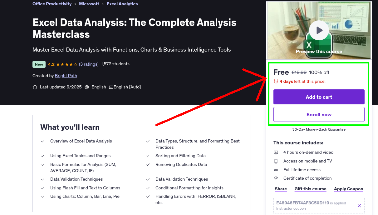 Excel Data Analysis: The Complete Analysis Masterclass