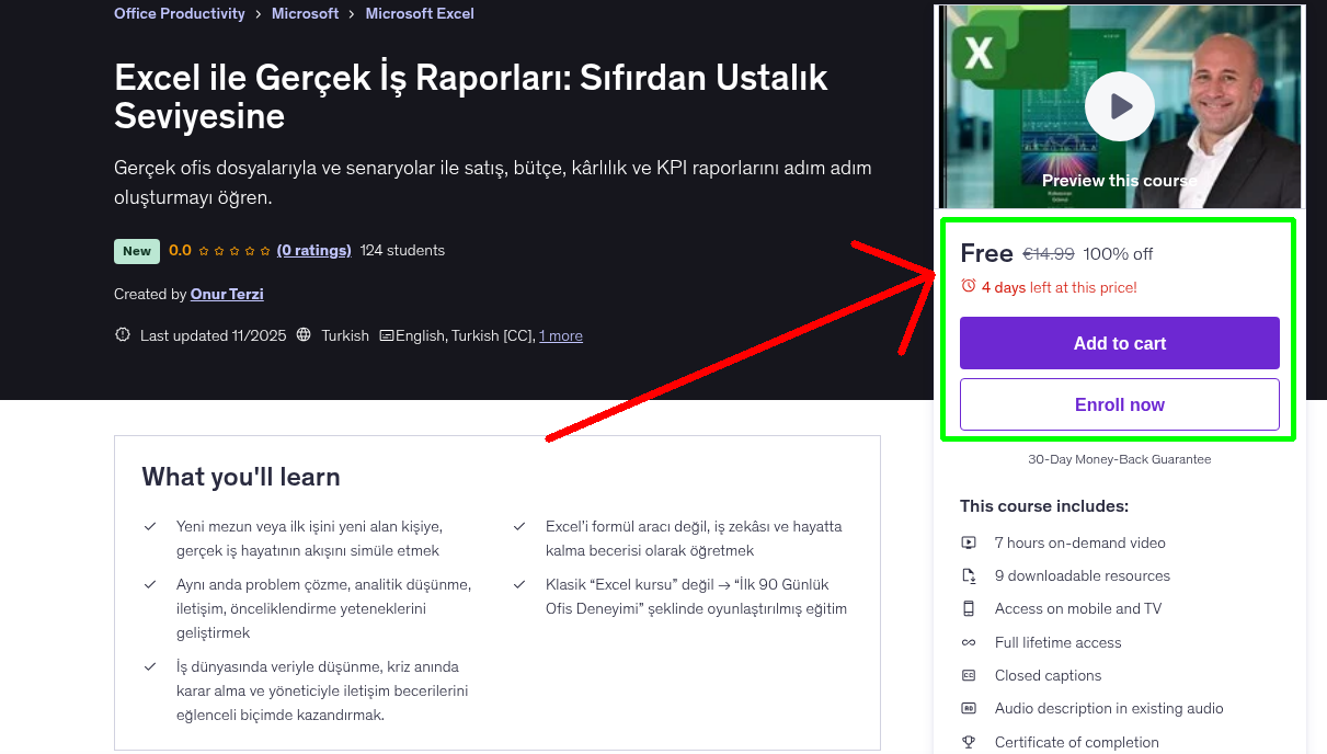 Excel ile Gerçek İş Raporları: Sıfırdan Ustalık Seviyesine