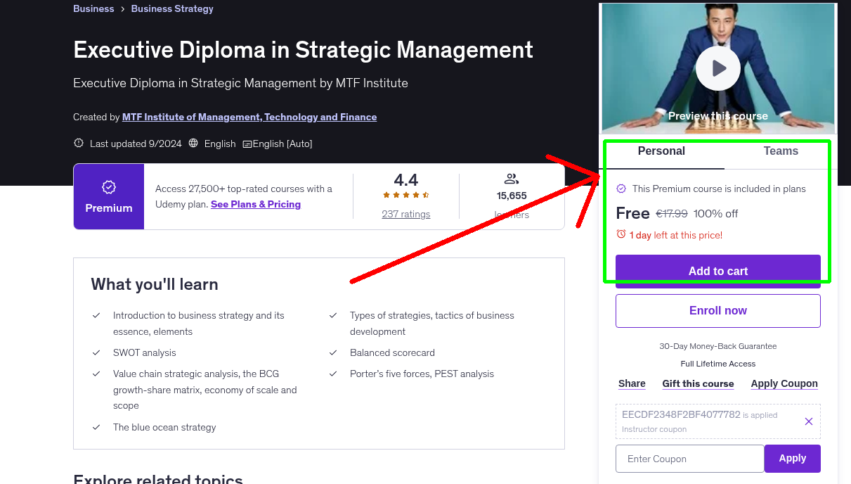 Executive Diploma in Strategic Management