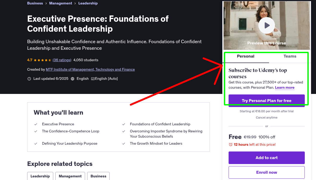 Executive Presence: Foundations of Confident Leadership