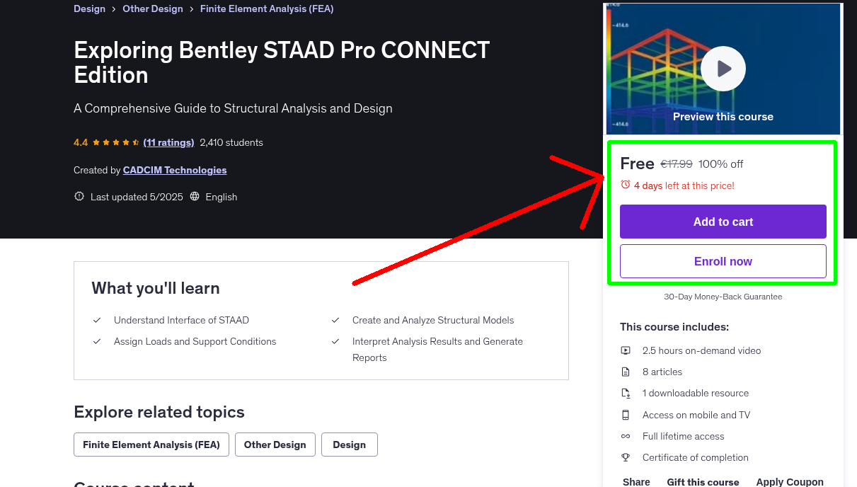 Exploring Bentley STAAD Pro CONNECT Edition