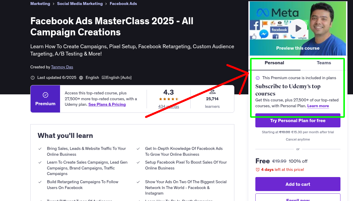 Facebook Ads MasterClass 2025 - All Campaign Creations