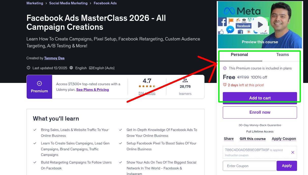 Facebook Ads MasterClass 2026 - All Campaign Creations