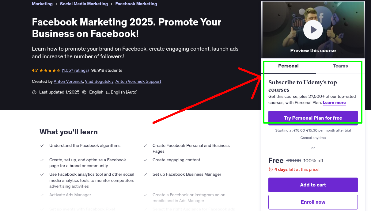 Facebook Marketing 2025. Promote Your Business on Facebook!