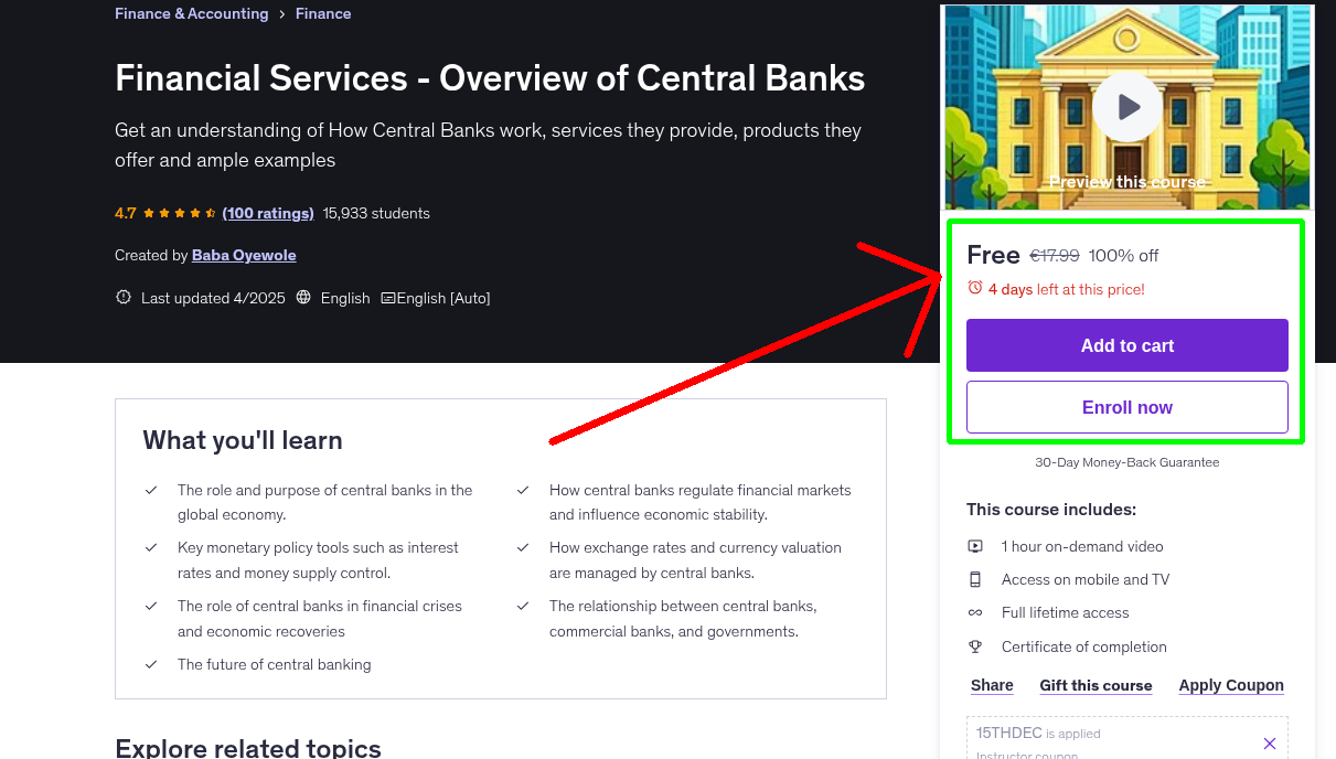 Financial Services - Overview of Central Banks
