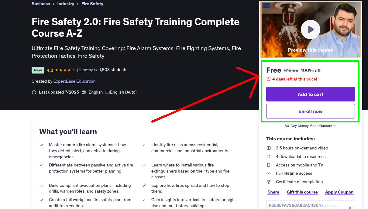 Fire Safety 2.0: Fire Safety Training Complete Course A-Z
