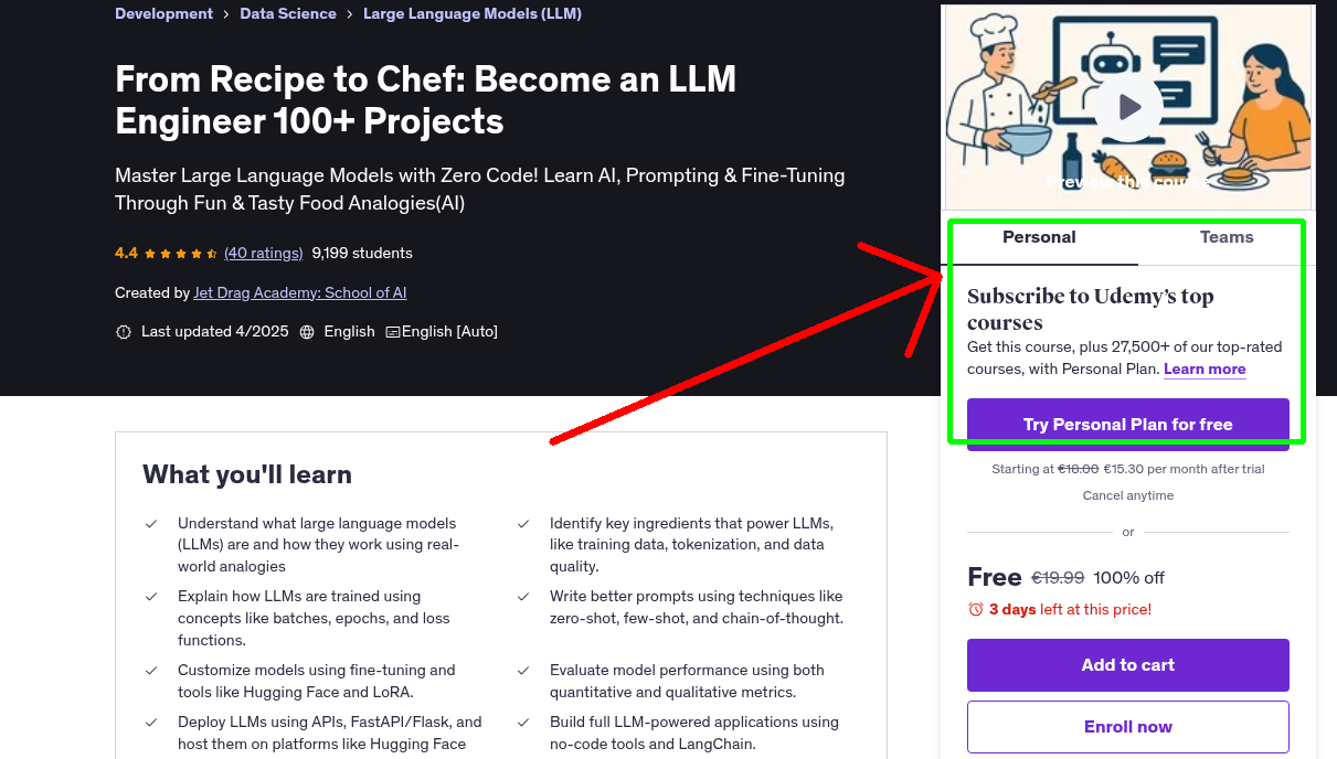 From Recipe to Chef: Become an LLM Engineer 100+ Projects