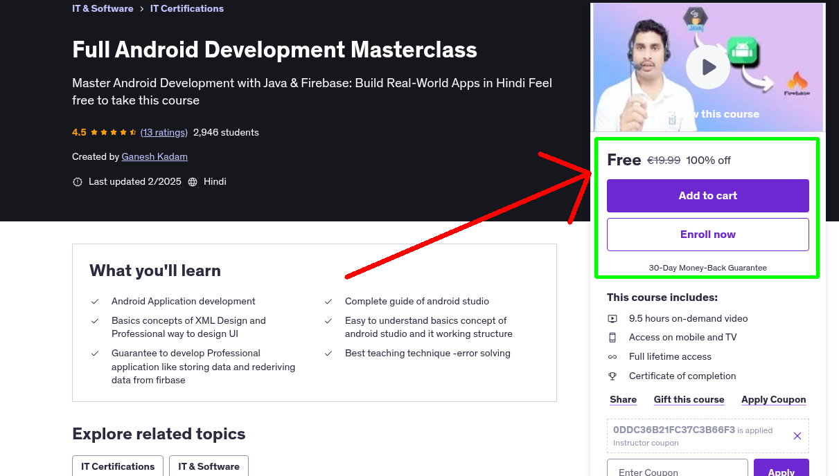 Full Android Development Masterclass