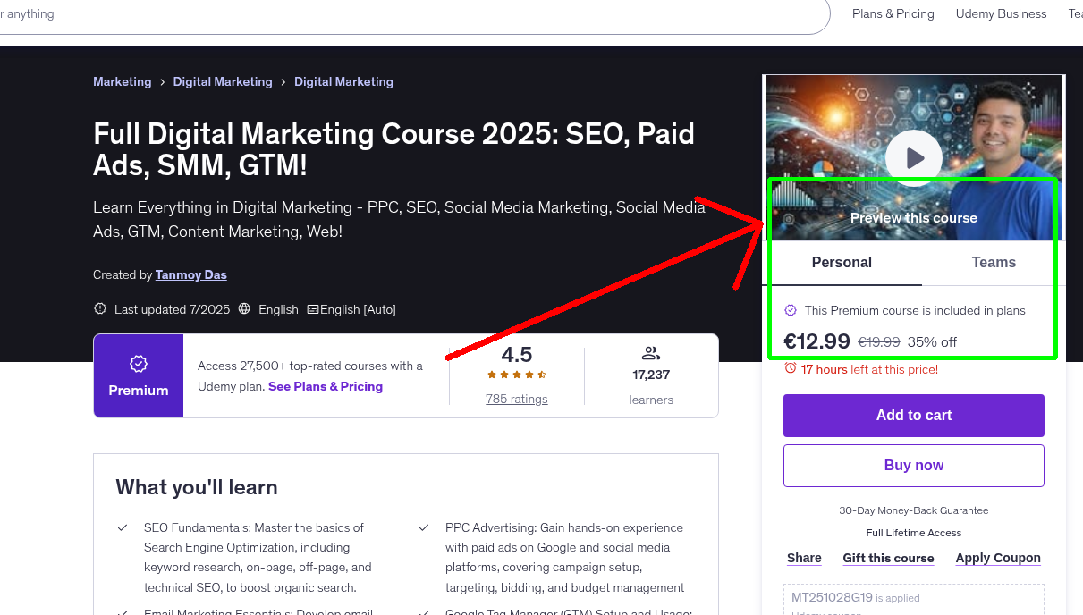 Full Digital Marketing Course 2025: SEO, Paid Ads, SMM, GTM!