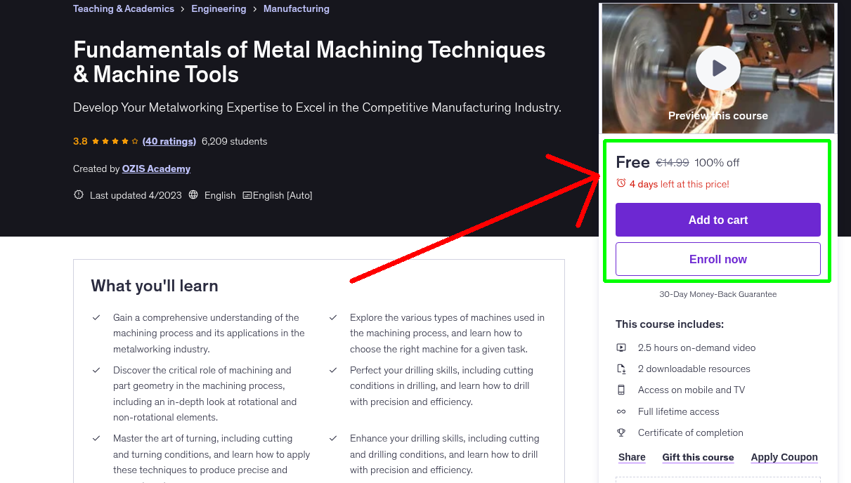 Fundamentals of Metal Machining Techniques & Machine Tools