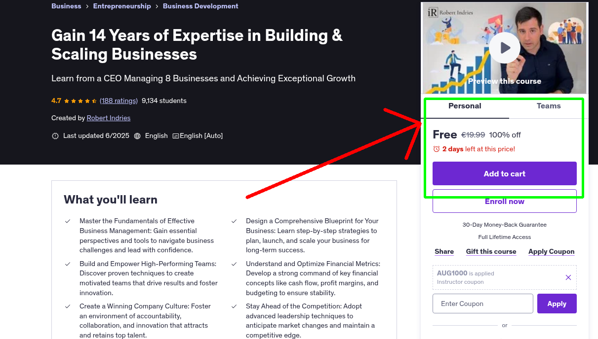 Gain 14 Years of Expertise in Building & Scaling Businesses