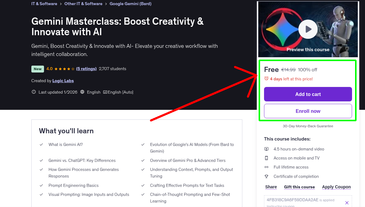 Gemini Masterclass: Boost Creativity & Innovate with AI