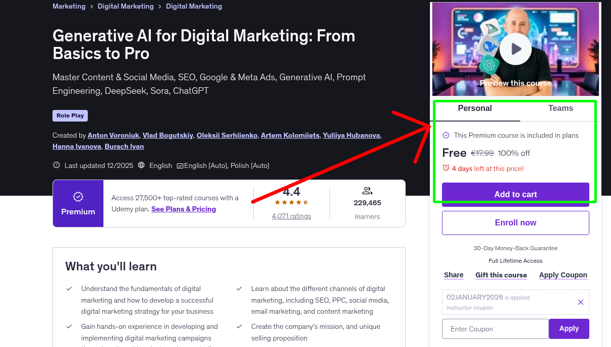 Generative AI for Digital Marketing: From Basics to Pro