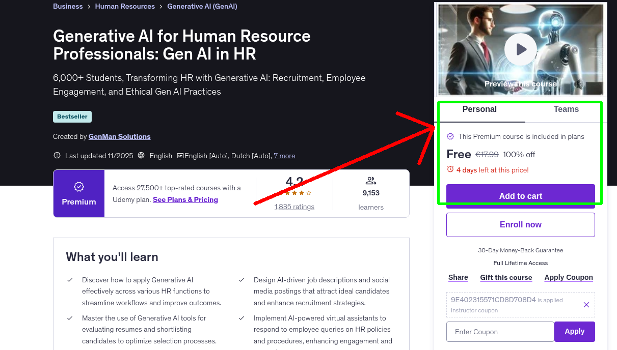 Generative AI for Human Resource Professionals: Gen AI in HR
