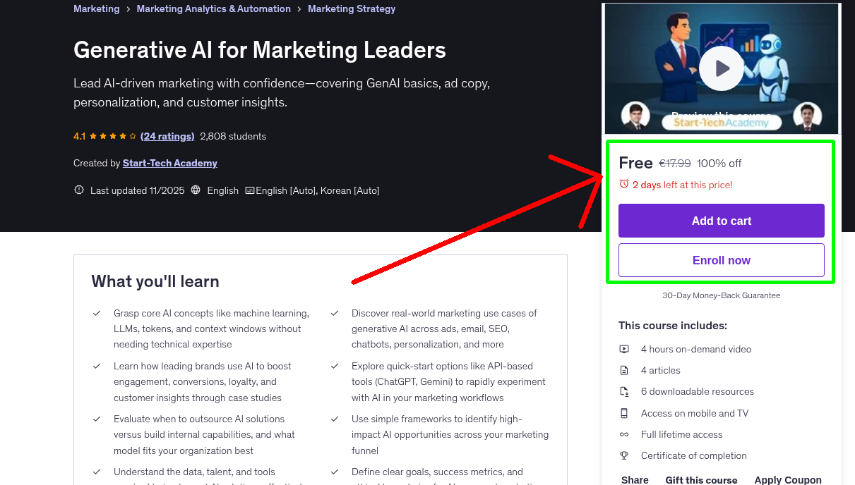 Generative AI for Marketing Leaders