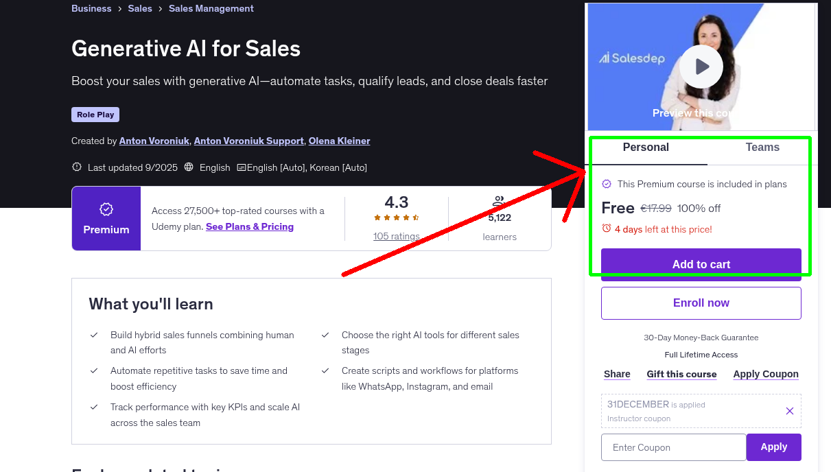 Generative AI for Sales