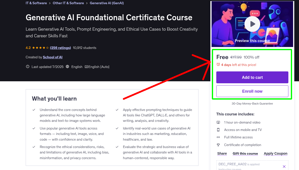 Generative AI Foundational Certificate Course