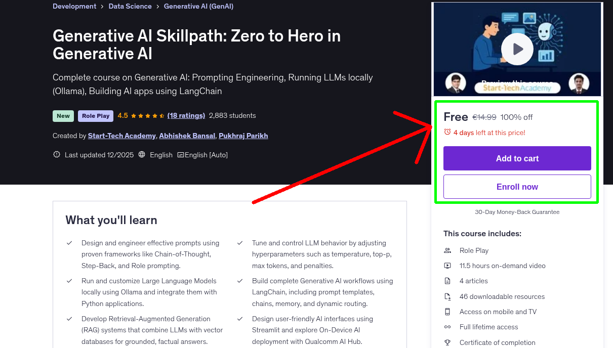 Generative AI Skillpath: Zero to Hero in Generative AI
