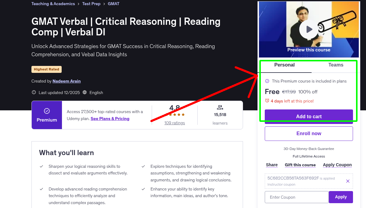 GMAT Verbal | Critical Reasoning | Reading Comp | Verbal DI