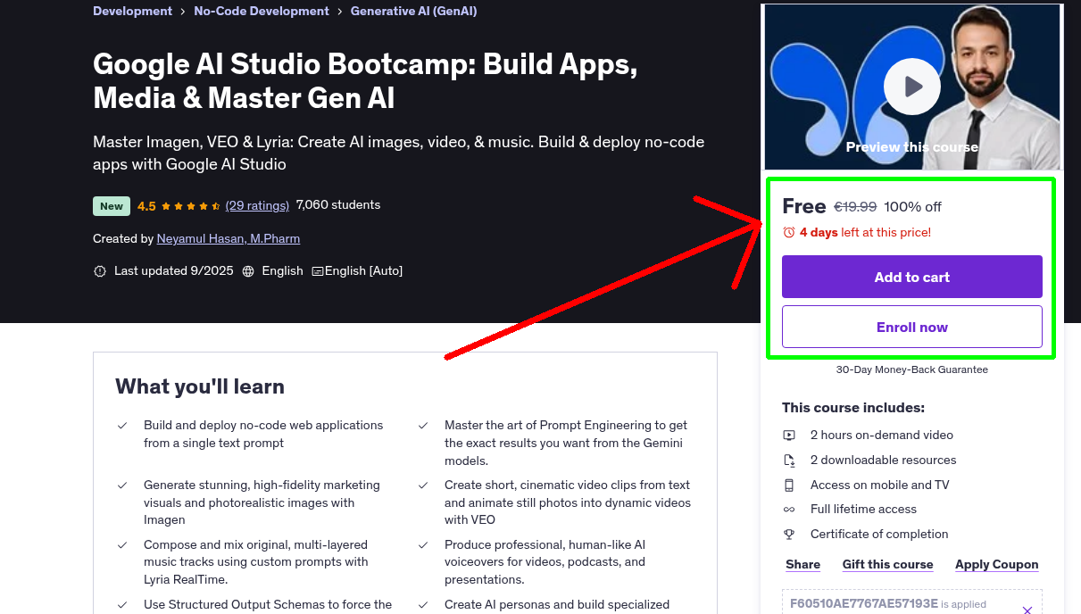 Google AI Studio Bootcamp: Build Apps, Media & Master Gen AI