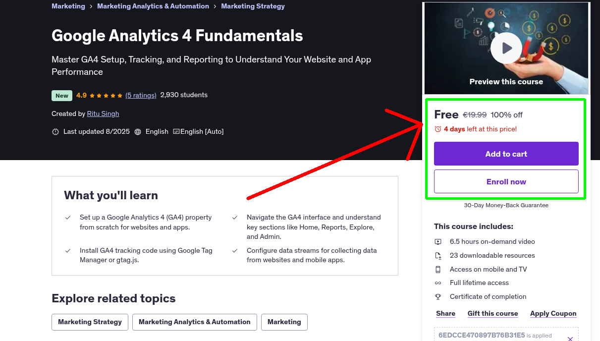 Google Analytics 4 Fundamentals