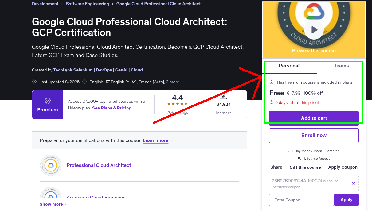 Google Cloud Professional Cloud Architect: GCP Certification
