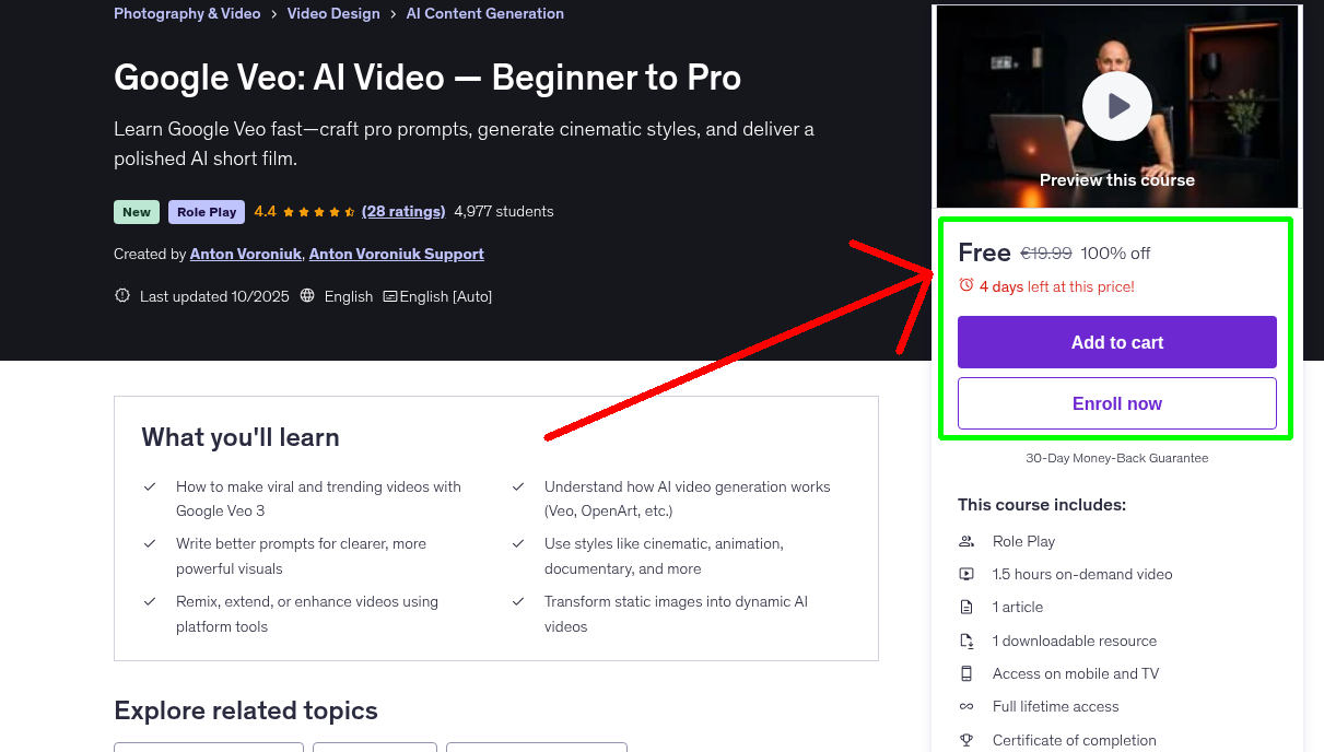 Google Veo: AI Video — Beginner to Pro