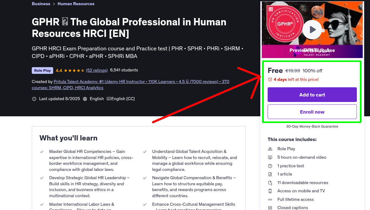 GPHR ⭑ The Global Professional in Human Resources HRCI [EN]