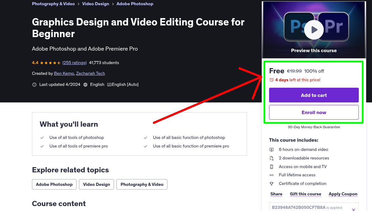 Graphics Design and Video Editing Course for Beginner