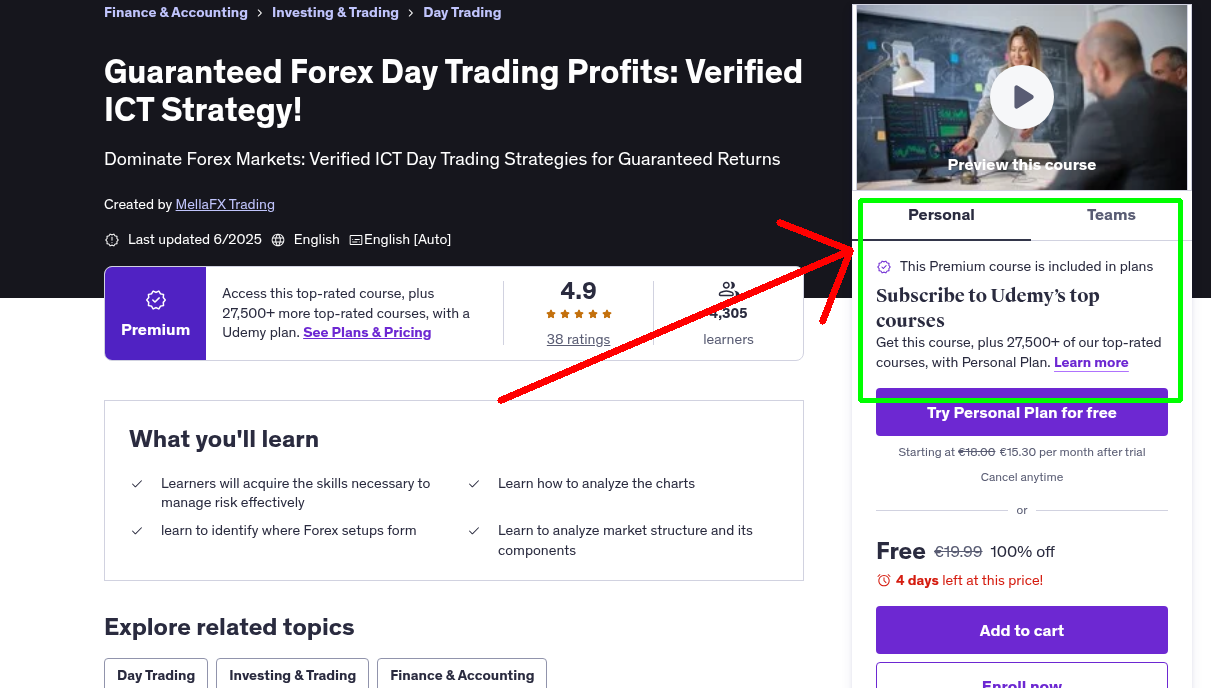Guaranteed Forex Day Trading Profits: Verified ICT Strategy!