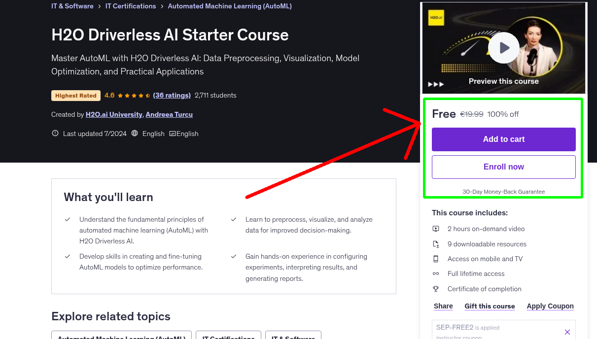 H2O Driverless AI Starter Course