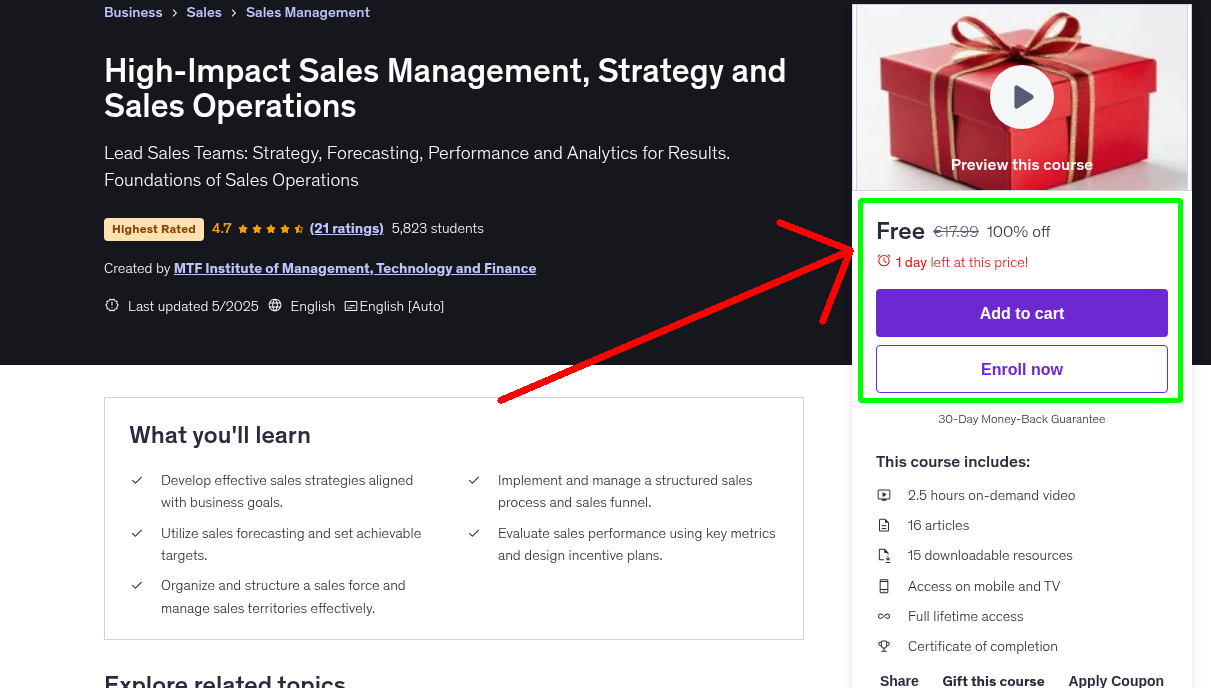 High-Impact Sales Management, Strategy and Sales Operations