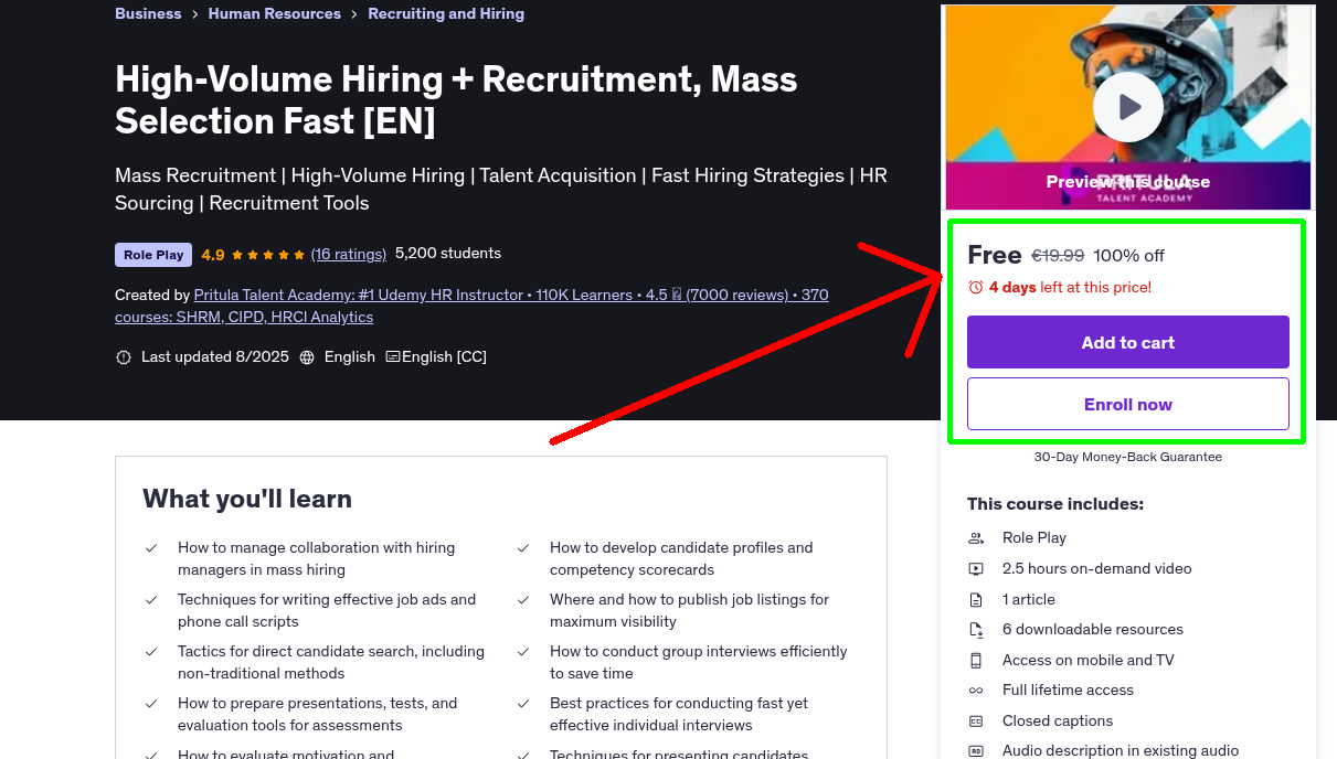 High-Volume Hiring + Recruitment, Mass Selection Fast [EN]
