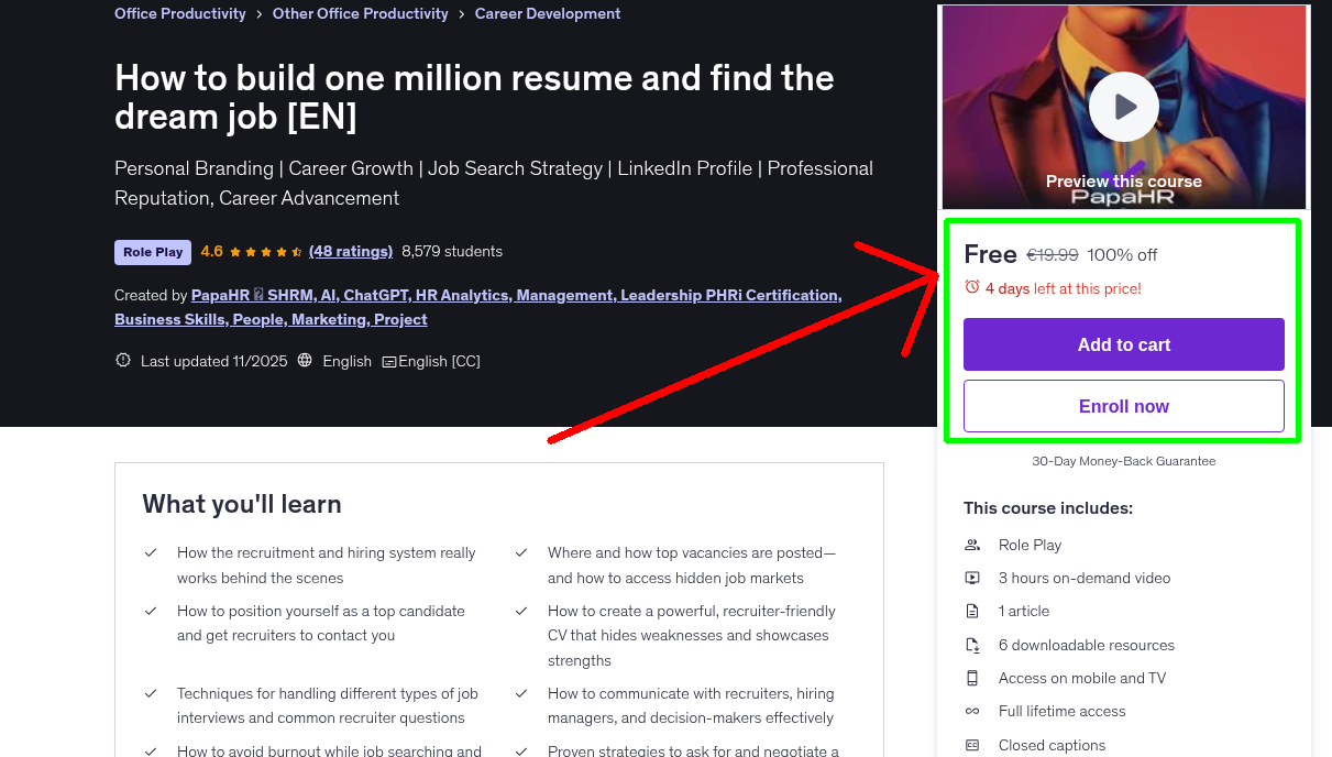 How to build one million resume and find the dream job [EN]
