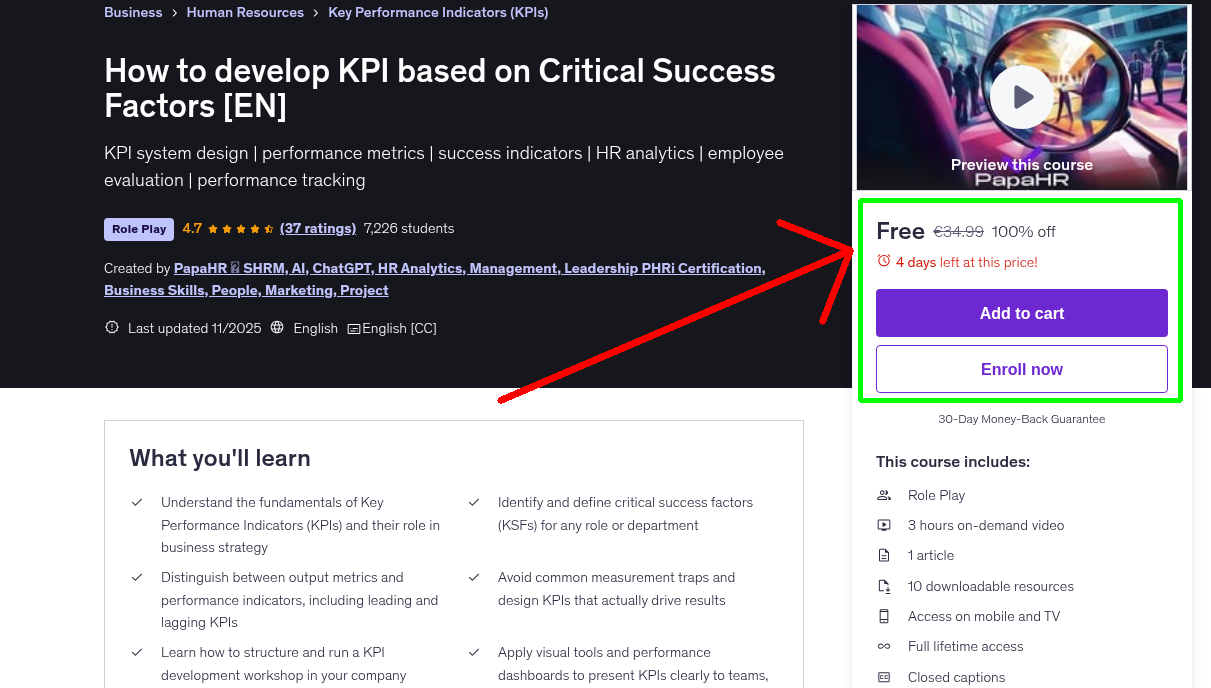 How to develop KPI based on Critical Success Factors [EN]