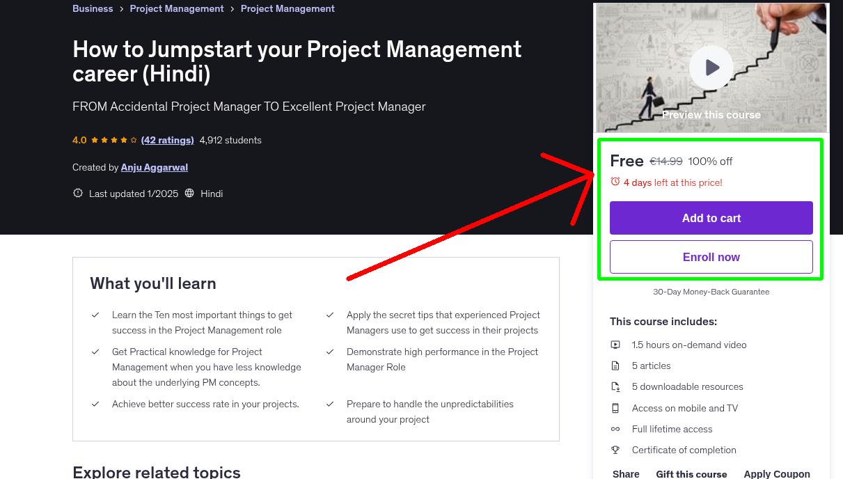 How to Jumpstart your Project Management career (Hindi)