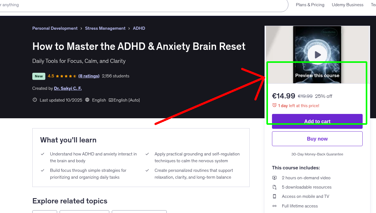 How to Master the ADHD & Anxiety Brain Reset