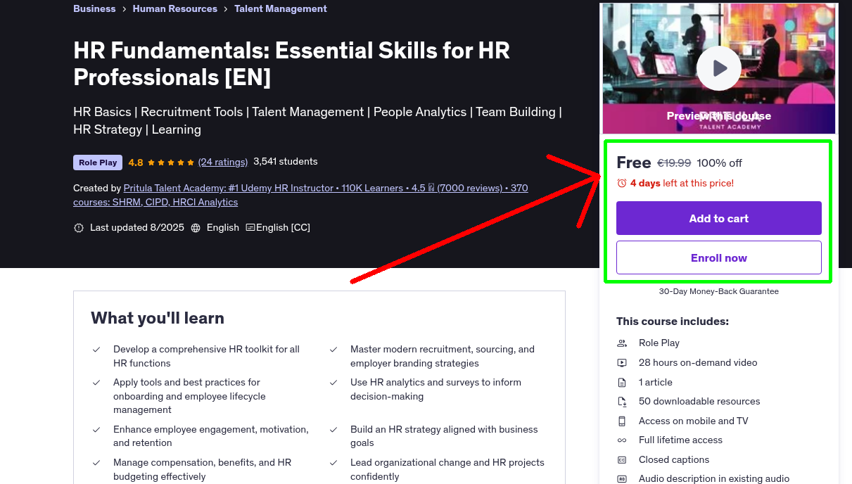 HR Fundamentals: Essential Skills for HR Professionals [EN]