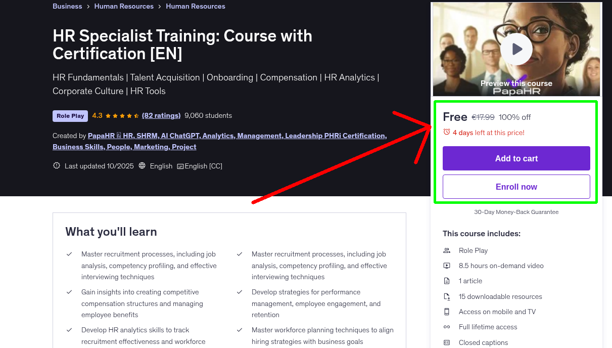 HR Specialist Training: Course with Certification [EN]