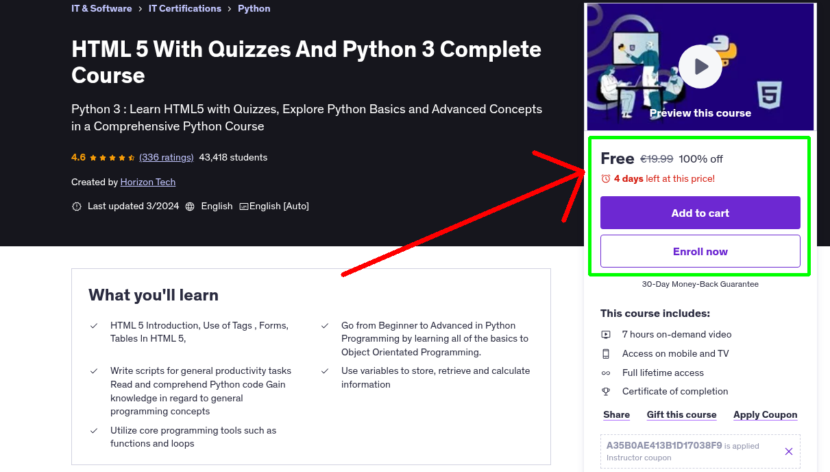 HTML 5 With Quizzes And Python 3 Complete Course